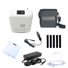 1-6 Settings Adjustable Pulse&Continuous Flow Small Portable Concentrator Oxygen Machine with Rechargeable Battery HCN-06