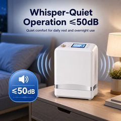 1-7L Adjustable Portable 4 Hours Battery Oxygen Concentrator with 90% High Purity - 1007S