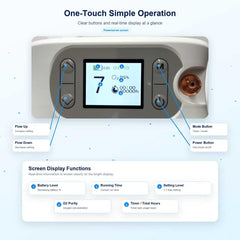 1-7L Adjustable Portable 4 Hours Battery Oxygen Concentrator with 90% High Purity - 1007S