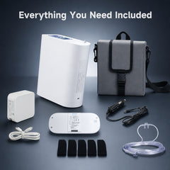 2026 New Small 1-8L Continuous&Pulse Flow Portable Oxygen Concentrator with 5.5 Hours Battery POC-08