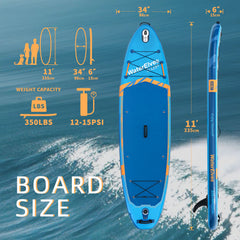 10.6ft Inflatable Stand up Paddle Board with Premium SUP Accessories - Ultra