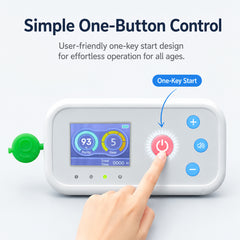 Low Noise 1-5L Adjustable Continuous Flow Portable Oxygen Concentrator with Removable Battery Lightweight Travel Oxygen Machine HCN-5B