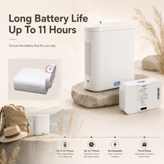 2026 New Small 1-8L Continuous&Pulse Flow Portable Oxygen Concentrator with 5.5 Hours Battery POC-08