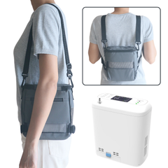 1-6 Settings Adjustable Pulse&Continuous Flow Small Portable O2 Concentrator Oxygen Generator with Rechargeable Battery HCN-06