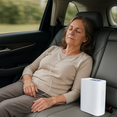 Hot Sale Small 1-8L Continuous&Pulse Flow Portable Oxygen Concentrator With Long-life Battery Low Noise For Travel Use POC-08