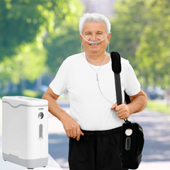 Lightweight 1-5L Adjustable Continuous Flow Portable Oxygen Concentrator with Long Battery Life for Travel Use Oxygen Machine HCN-5B