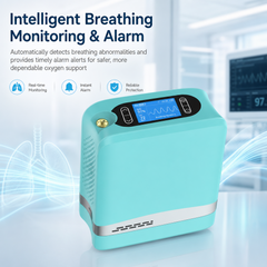 Lightweight Mini Size Quiet 1-7L Adjustable Pulse Portable Oxygen Concentrator With Carry Bag and 5 Hours Battery For Travel Use 96% Purity 1006S
