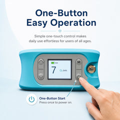Lightweight Mini Size Quiet 1-7L Adjustable Pulse Portable Oxygen Concentrator With Carry Bag and 5 Hours Battery For Travel Use 96% Purity 1006S