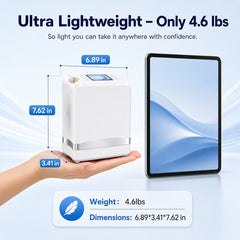 1-7L Adjustable Portable 4 Hours Battery Oxygen Concentrator with 90% High Purity - 1007S