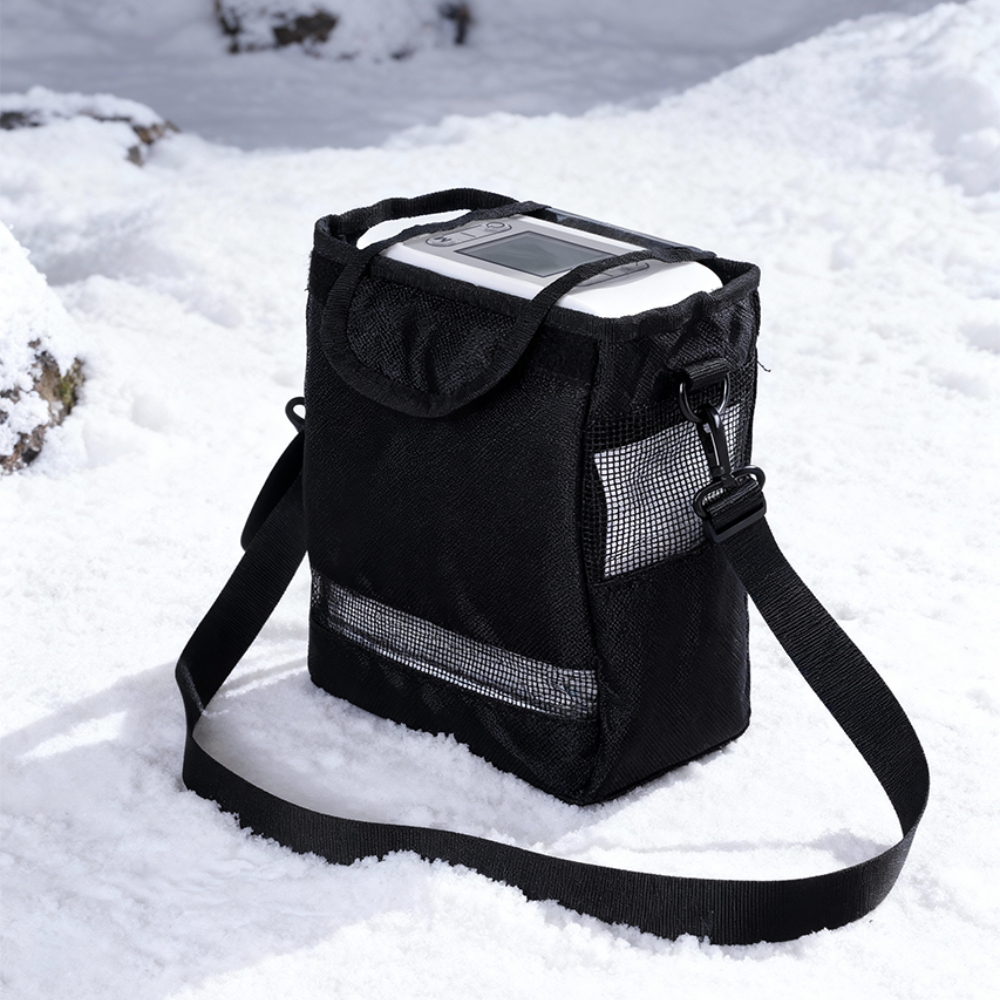 Lightweight 7L Portable Oxygen Concentrator with 5 Hours Battery for Outdoor Use - 1007S
