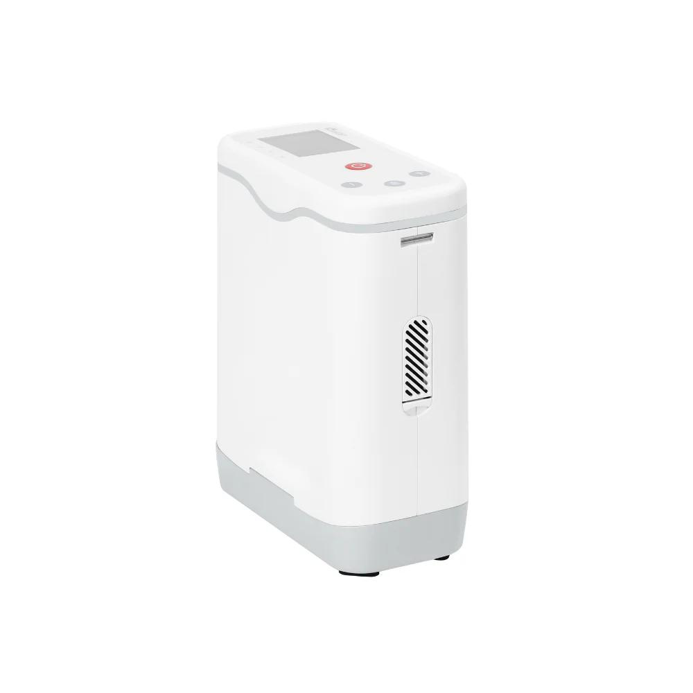 Low Noise 1-5L Adjustable Continuous Flow Portable Oxygen Concentrator with Removable Battery Lightweight Travel Oxygen Machine HCN-5B