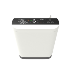 1-10L Continuous and Pulse Flow Small Portable Oxygen Concentrator with 5 Hours Battery Low Noise Work All Night POC-10