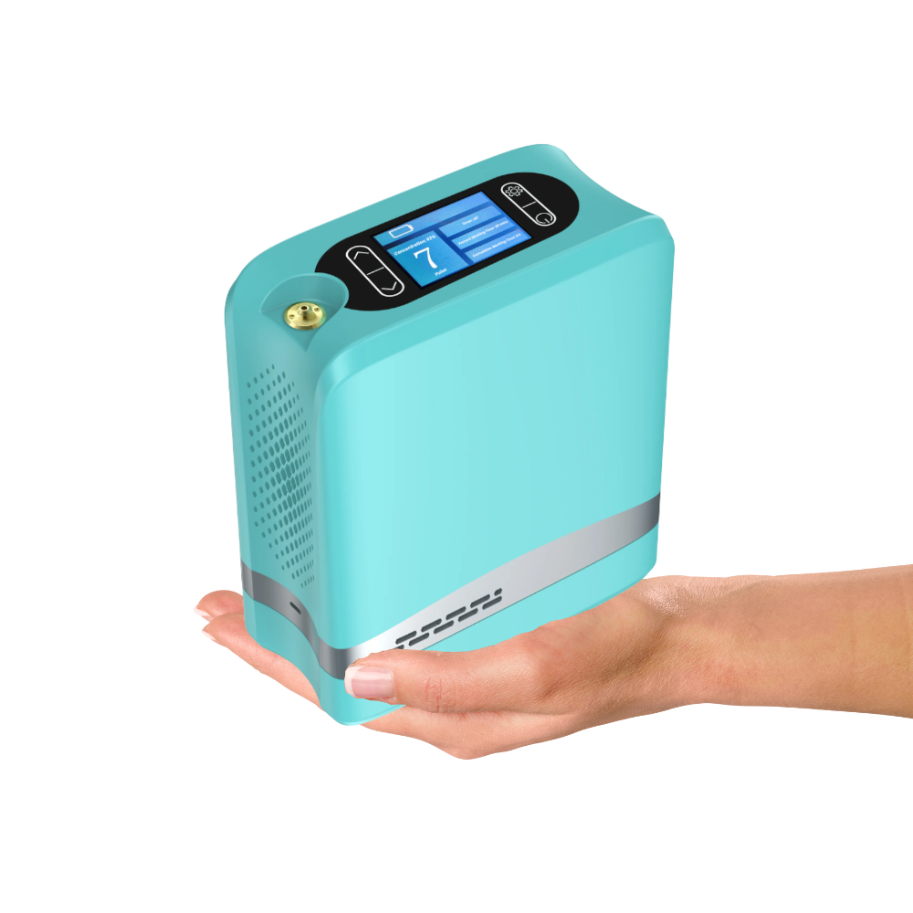 1-7L Adjustable Pulse Portable Oxygen Concentrator With 96% Purity Working All Night For Travel Use 1006S