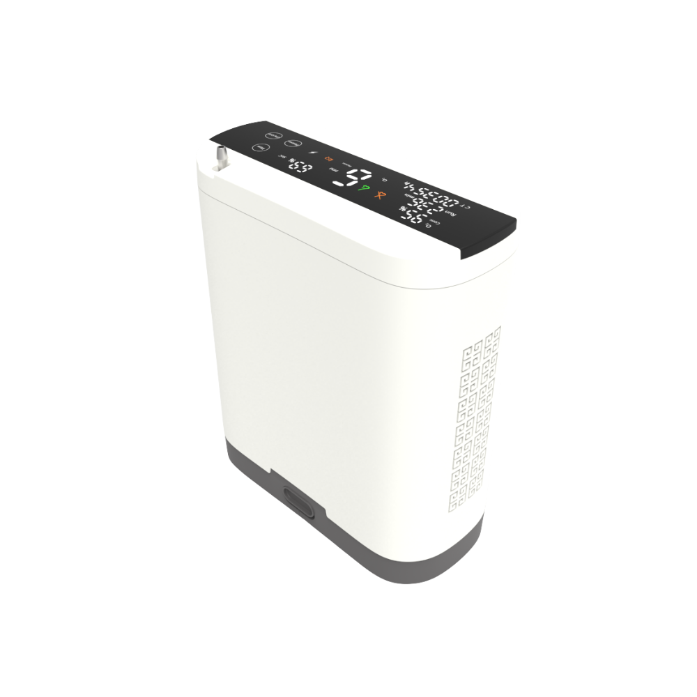 Small Portable 1-10L Continuous&Pulse Flow Oxygen Concentrator With 5.5 Hours Battery 24/7 Work For Trip Travel Use POC-10